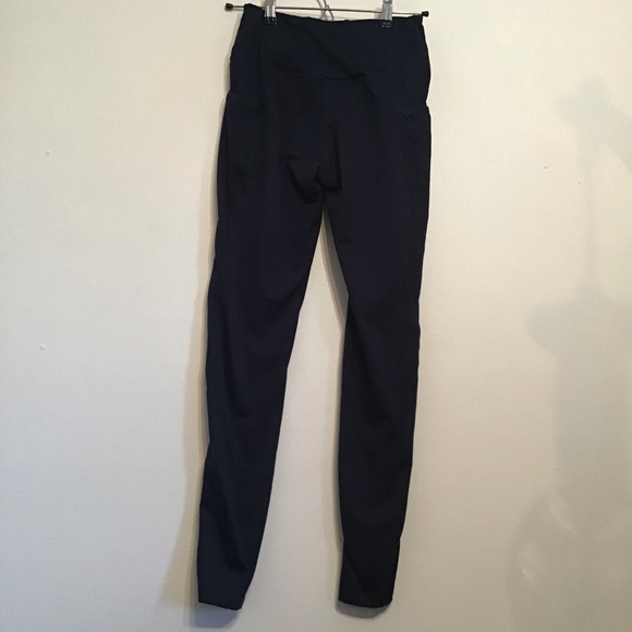 GYMSHARK Drop-in Pocket Tights Navy - Picture 2 of 8